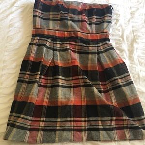 French Connection plaid wool dress